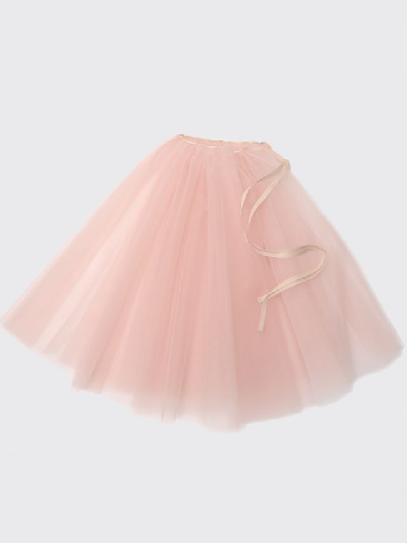 Tulle-skirt Tricolor Maxi