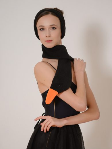 headbandscarf  black masha 3 390x520 - Black swan scarf