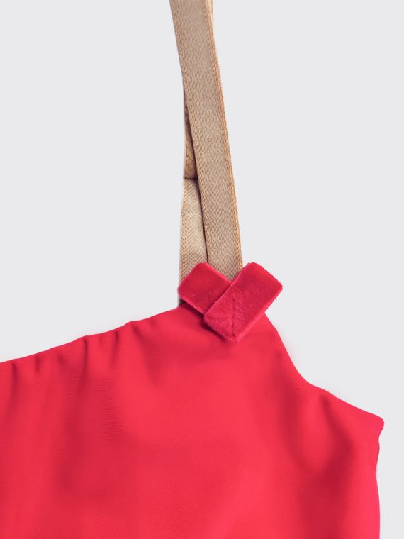 Little red dress leotard